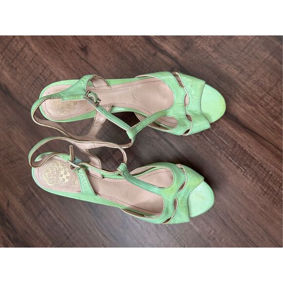 Vince Camuto Trinna Mint Green Patent Heels Pumps, Size 8.5, MSRP $140 - Picture 5 of 9